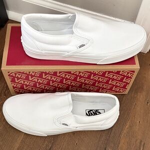 Vans Classic White Slip-On Shoes